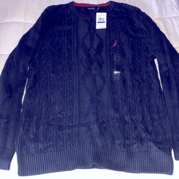 Nautica Other - NWT NAUTICA SWEATER MENS XL EXTRA LARGE NAVY BLUE CREWNECK CARDIGAN NEW $70 !!!